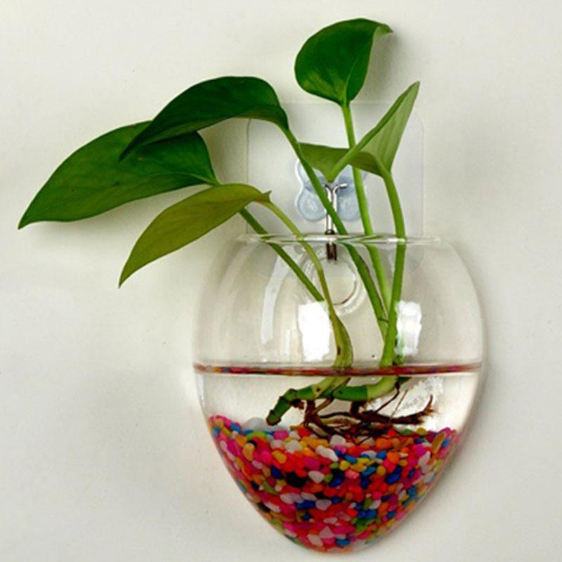 Hanging Wall Vase Dinosaur Egg Shape Plants Plants Plants Long Tubular Mouse-Shaped Indoor Home Decor Flower Clear Water