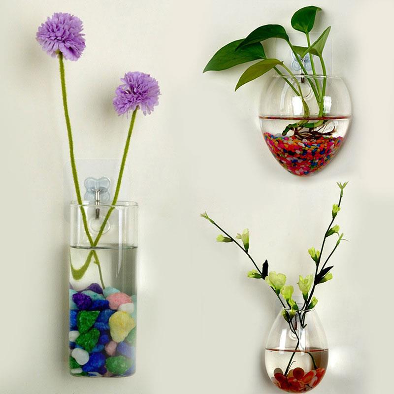 Hanging Wall Vase Dinosaur Egg Shape Plants Plants Plants Long Tubular Mouse-Shaped Indoor Home Decor Flower Clear Water