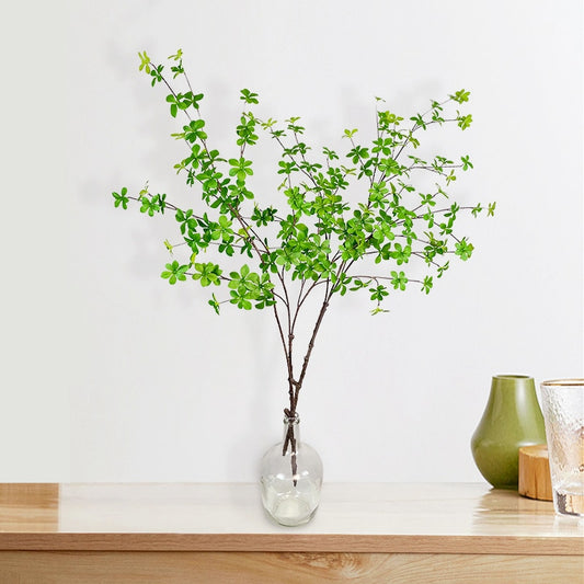 98cm Artificial Shrub Deciduous Leaves Japan Enkianthus Perulatus Plants Fake Green Plants for Indoor Window Vase Decoration